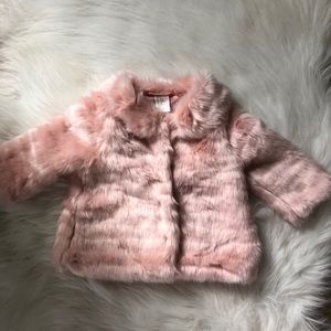 Baby girl faux fur jacket